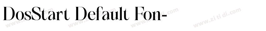 DosStart Default Fon字体转换